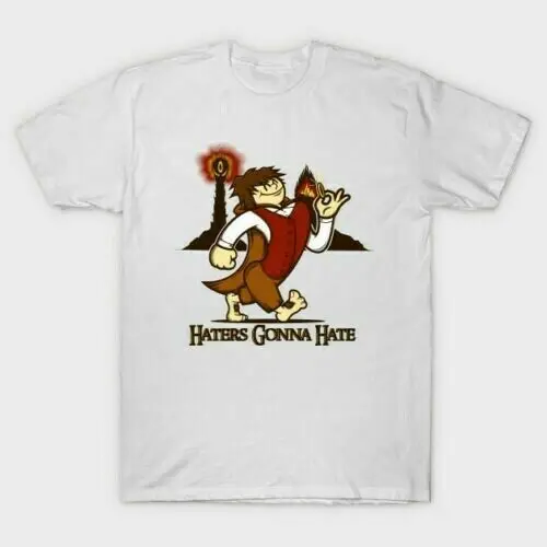 Haters Gonna Hate Lotr Frodo One Ring Funny Cotton White T-Shirt S-6Xl | Мужская одежда