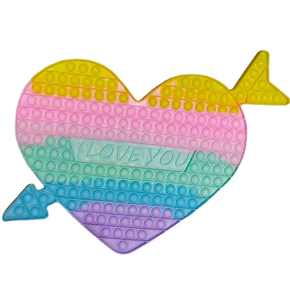 New Jumbo CM Big Size Sensory Pop Giant Toys Stress Relief Mega Extra Large Cupid's Arrow Shape Popper Toys| - AliExpress