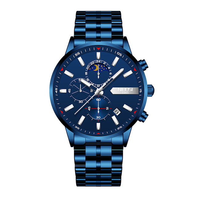 Men Chronograph Quartz Watch Fashion Mens Watches Top Brand Luxury Waterproof Clock Sport Watch  Relogio Masculino 2501