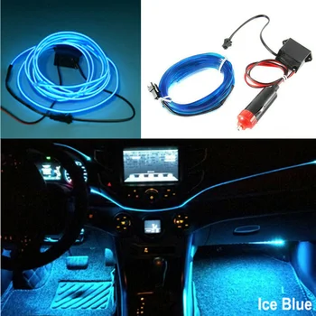 

New Arrival High Quality Car Auto Interior LED Decorate Wire Strip Atmosphere Cold Blue Light Universal