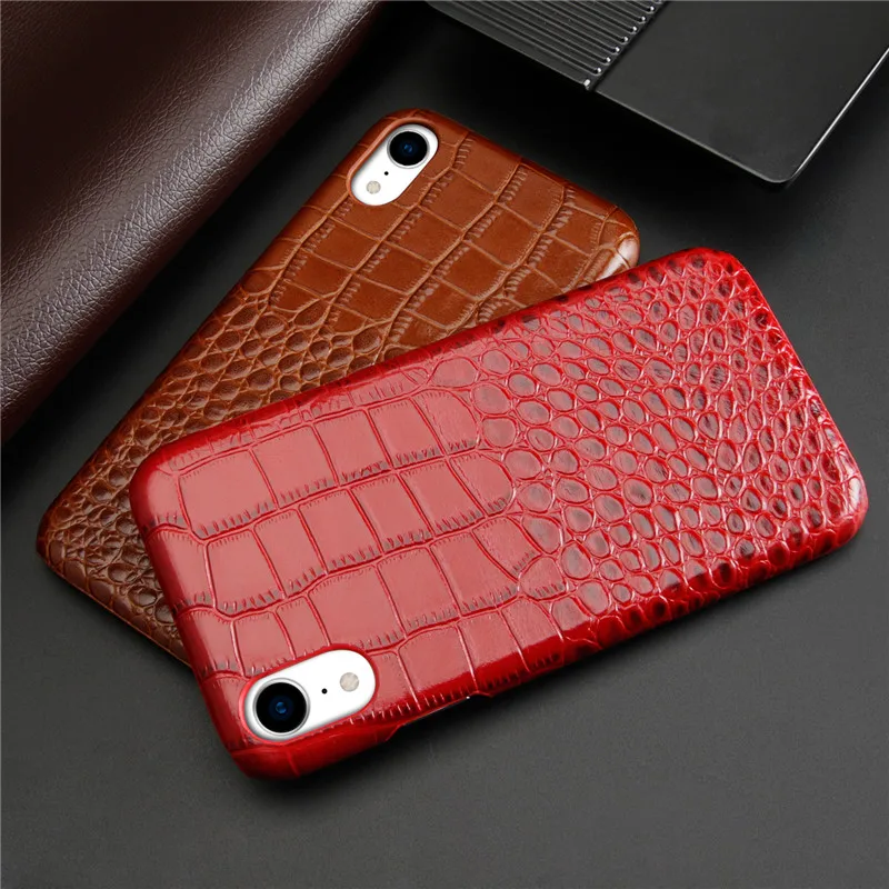 BestNull первый слой коровьей крокодиловой кожи линии задняя крышка чехол для iPhone XR смартфон