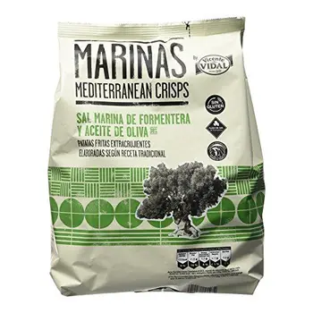 

Vicente Vidal - Mediterranean Crisps - Patatas fritas con sal marina de Formentera y aceite de oliva - 150 g