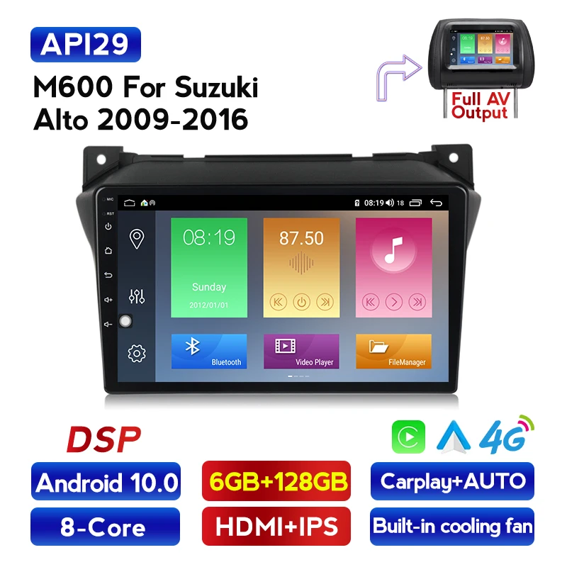Android 2G + 32G для Suzuki alto 2009 2010 2011 2012 2013 2014 2015 2016 мультимедиа обоих концах подключения