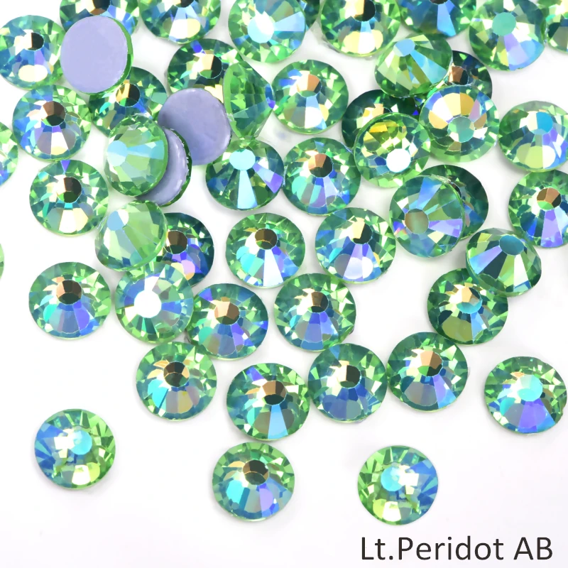 41 Lt.Peridot ABOleeya High quality Better DMC iron on strass hot fix rhinestones
