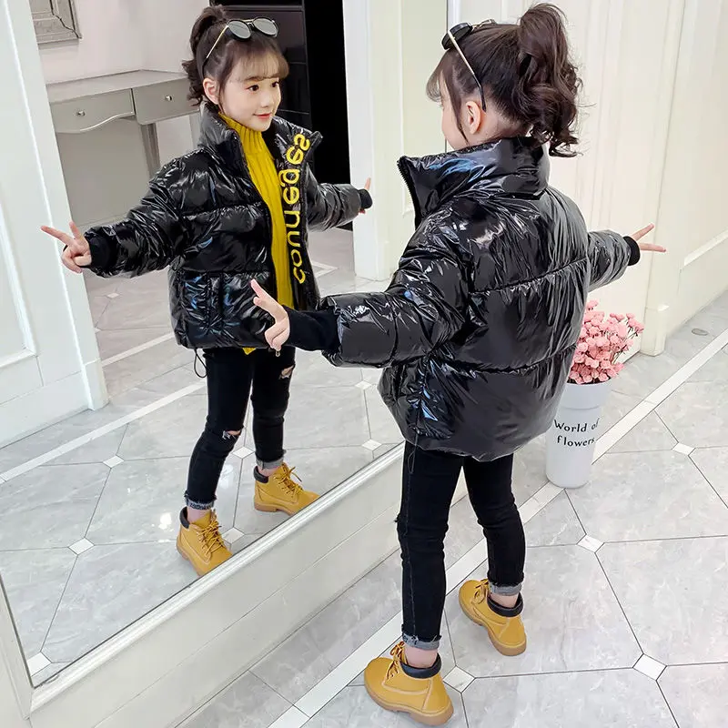 New Winter Jacket Girls Kids thickness Short cotton-padded Children Girls Winter Coat WT001