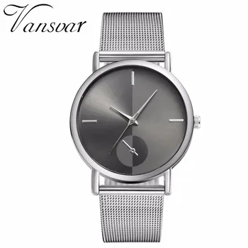 

Vansvar Brand Fashion Women Quartz Watch Luxury Ladies Stainless Steel Wrist Watches Female Clock Relogio Feminino