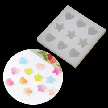 

Sugar Love Star Heart Soft Candy Pendant Mold Slilcone Resin Molds Jewelry Tools Silicone Mold DIY crafts