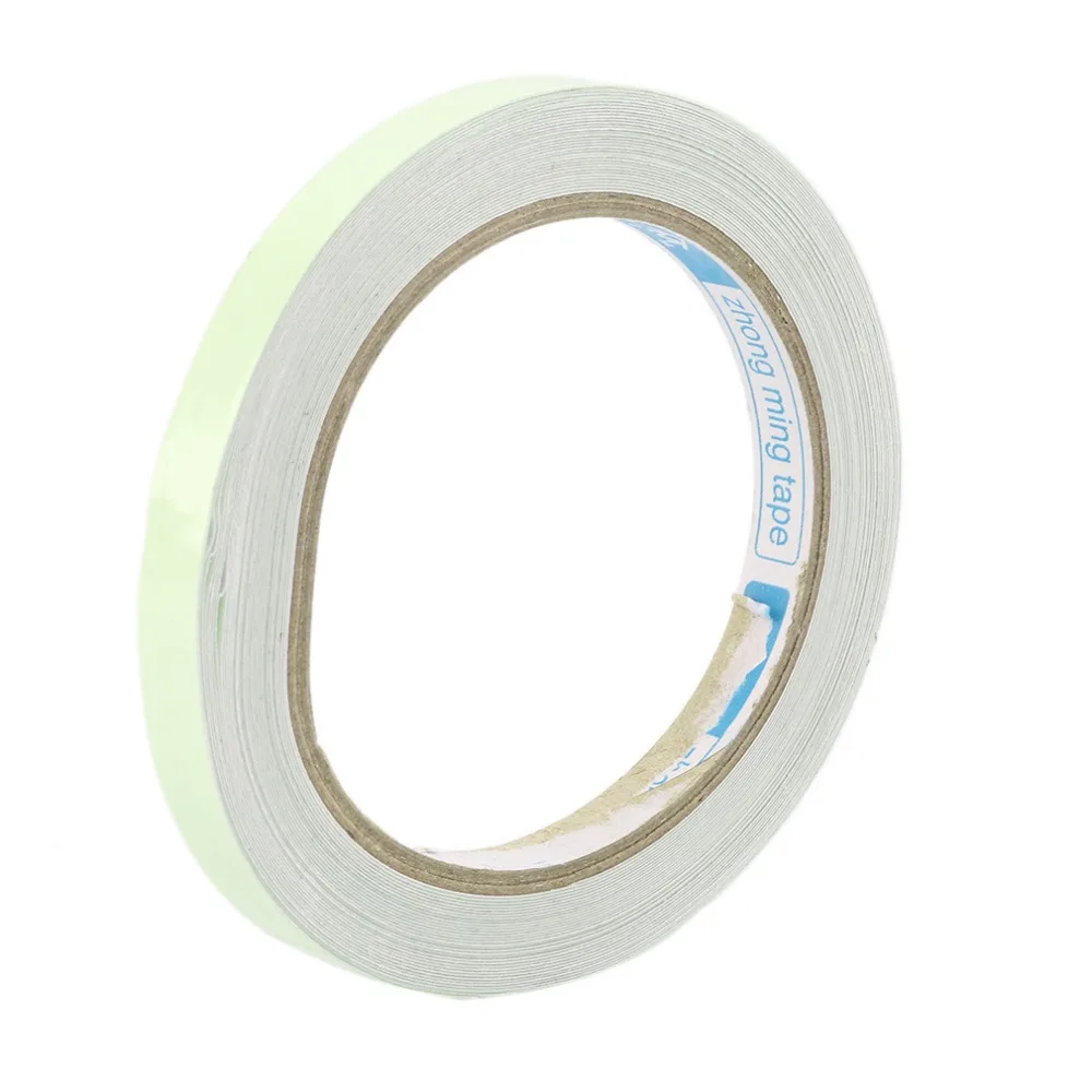 10M 10mm Luminous Tape Self-adhesive Warning Tape Night Vision Glow In Dark Safety Security Home Decoration Tapes