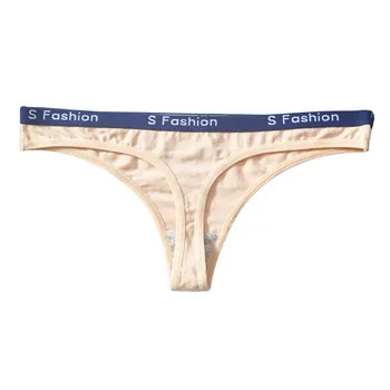 

Women's letter thong cotton panties sexy underwear close fitting women's low waisted underwear G-shaped soft underwear 2020