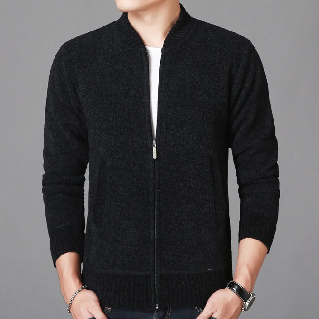 Men's Autumn Winter Casual Coat Long Sleeved Solid Jacket Fashion Sweater jacket winter jacket men jacket men men jacket