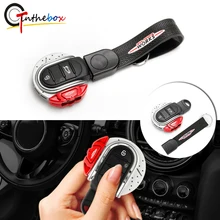 GTinthebox Key Cover JCW Brake Disc Shape 3/4 button Key Fob Case Shell with Keychain Ring Belt For MINI Cooper F55 F56 F57 F60