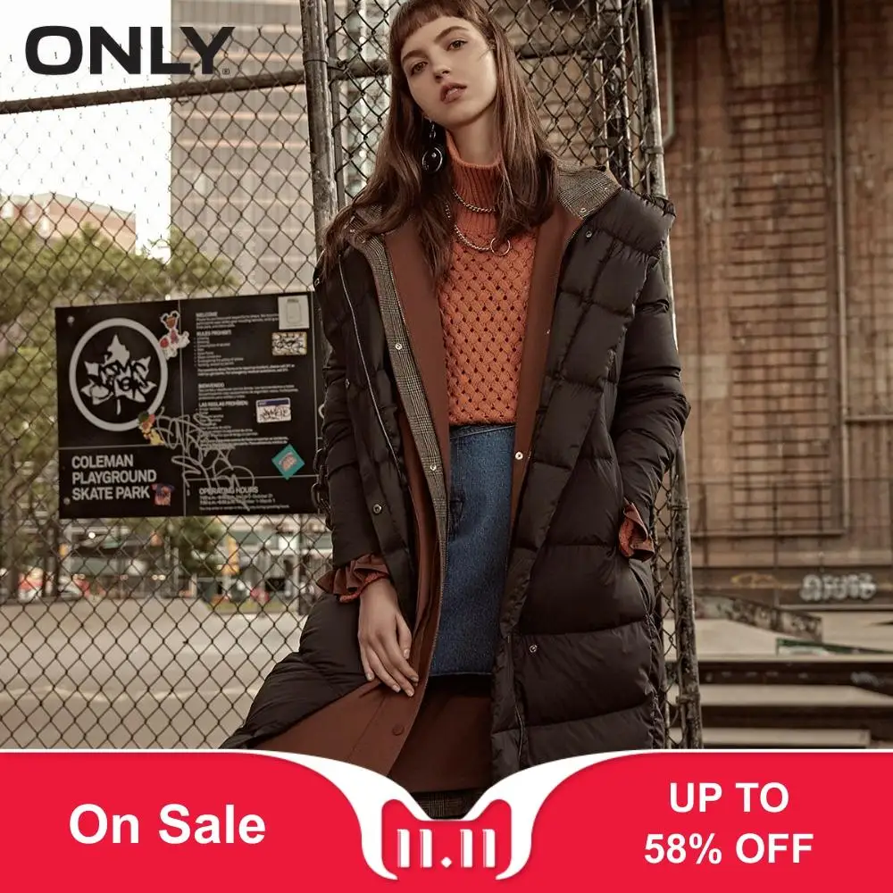 Preise NUR 2019 und weise frauen winter neue medium und lange Weiße ente unten braun unten jacke Teil sill design Mit Kapuze kragen | 118312555