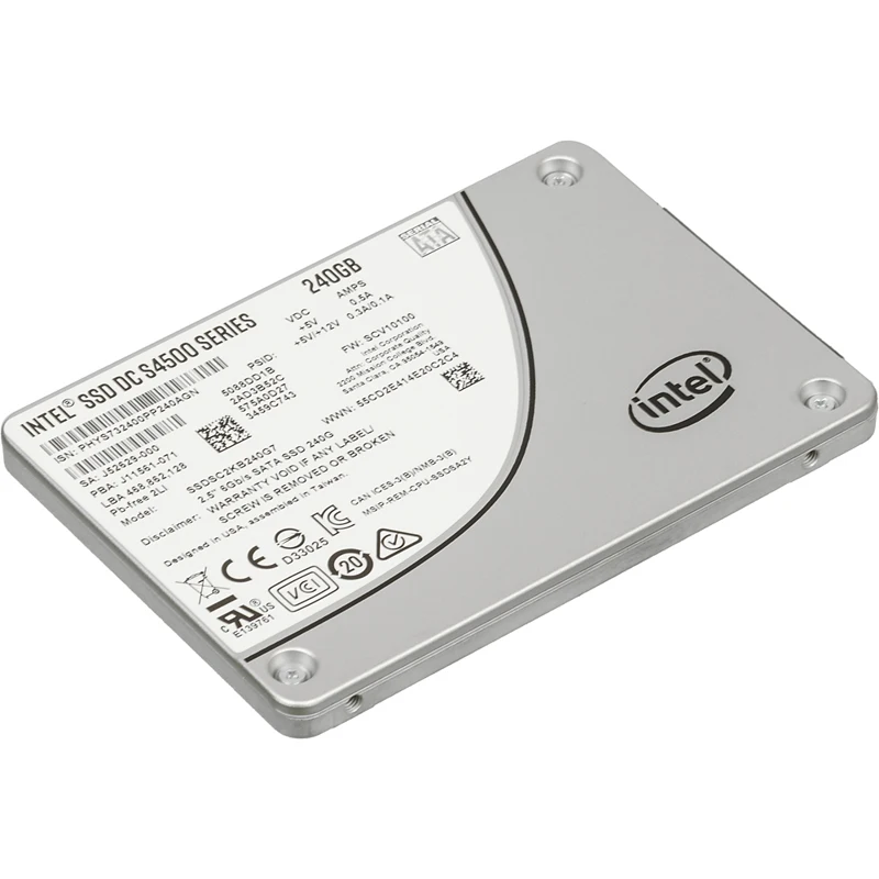 Накопитель SSD Intel Original SATA III 240Gb SSDSC2KB240G701 956898 SSDSC2KB240G701 DC S4500 2.5"