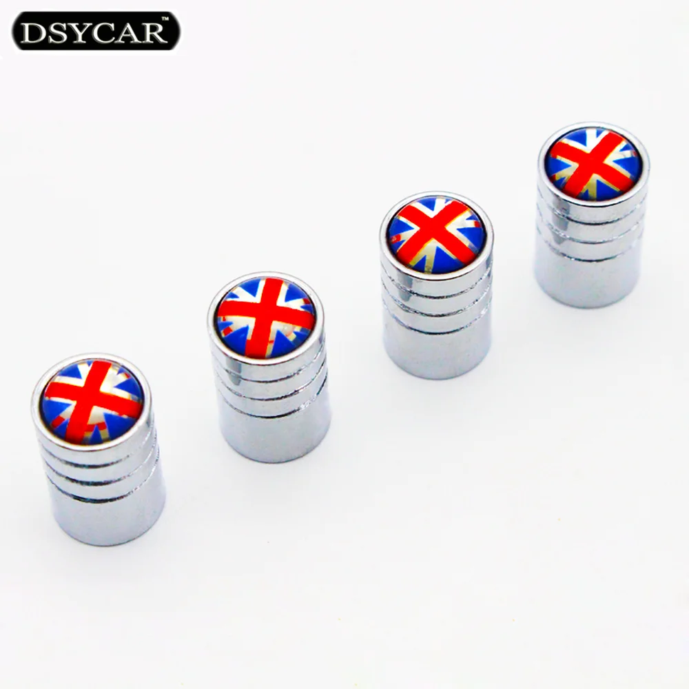 DSYCAR 4 шт./лот британский флаг велосипед мото автомобильные шины колпачок клапана