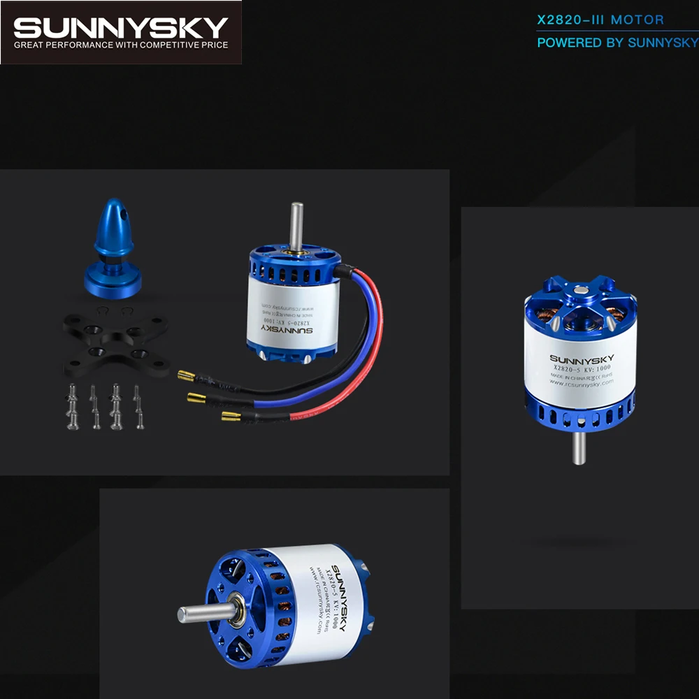 

Sunnysky X2820III 860KV 1000KV 1250KV Brushless Motor For RC helicopter Airplane FPV Quadcopter miltirotor