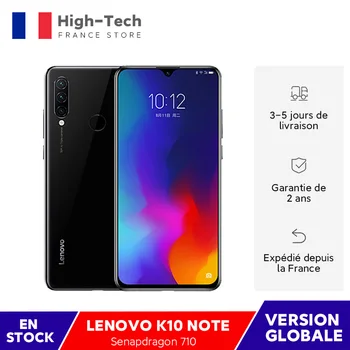 Перейти на Алиэкспресс и купить Фонарь Lenovo K10 Note (Z6 Lite), 64 ГБ, 128 ГБ, Восьмиядерный процессор Snapdragon 710, тройная задняя камера, 6,3 дюйма, Waterdrop, 4050 мАч
