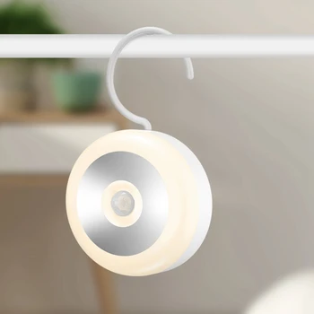 

Led Induction Night Light Lamp Smart Control Smart Human Body Sensor for Bedroom Stairs Toilet 3 Pcs