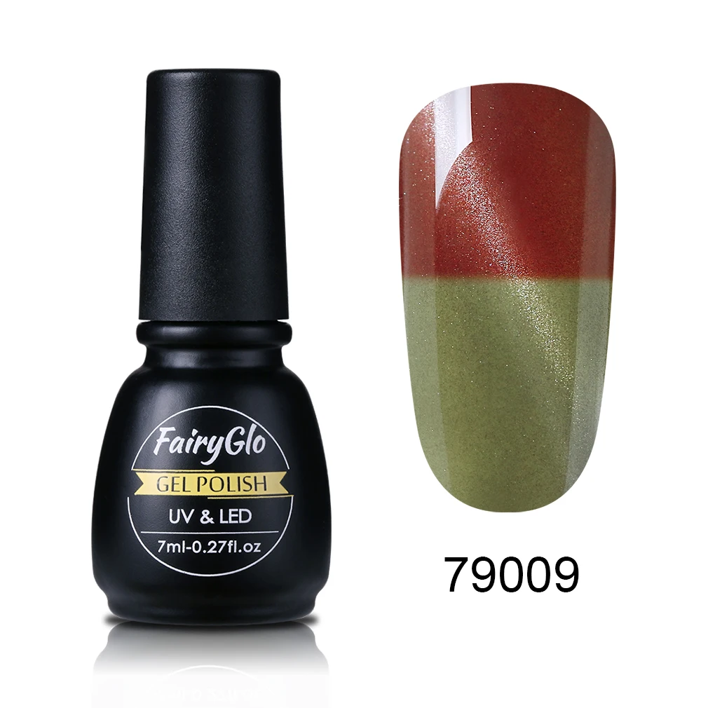 FairyGlo 7 мл 3D Гель-лак «кошачий глаз» меняющий Цвет температуры Магнитный Гель-лак для ногтей маникюрный лак для ногтей Гель-лак - Цвет: 79009