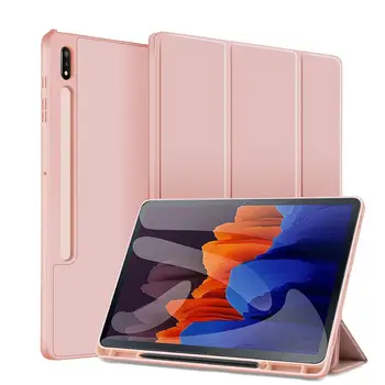 

For Samsung Galaxy Tab S7 case for Samsung Tab S7 Plus Case with Pencil holder SM-t870 t875 SM-t970 t975 11/12.4 inch Auto Sleep
