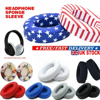 

2pc Replacement Ear Pads Soft Cushion Cover for Dr Dre Beats Solo 2.0 Headset