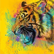 5D Diamond Painting Kits Full Drill Diamond Embroidery(Tiger, 12X12