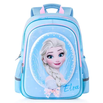 

Disney Authentic factory Direct sales Frozen 3D waterproof Lighten up Wearable backpack Primary school student school bag