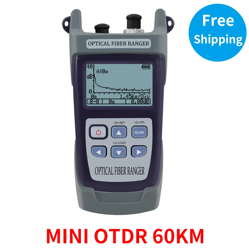 Mini 60KM Fiber Optic OTDR Optical Fiber