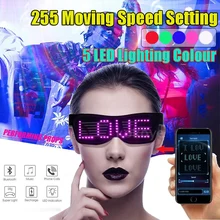 Новинка 255 режимов быстрая вспышка светодиодные очки для вечеринок USB зарядка светящиеся очки рождественское освещение концертов игрушки дропшиппинг
