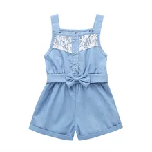 Seartist/Новое боди с ремешком на шее для девочек, шорты с бабочками, чистая обувь с кружевами, модные штаны на плечо, 35