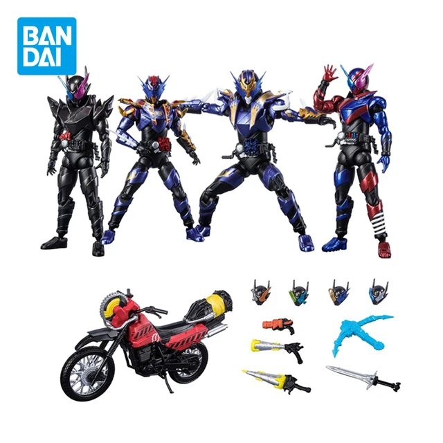 Bandai Genuine Kamen Rider Build SHODO X12 Candy Toy Hazard Form Ryuga Banjo Anime Action Figures Collectibles Model Toys Gifts 1