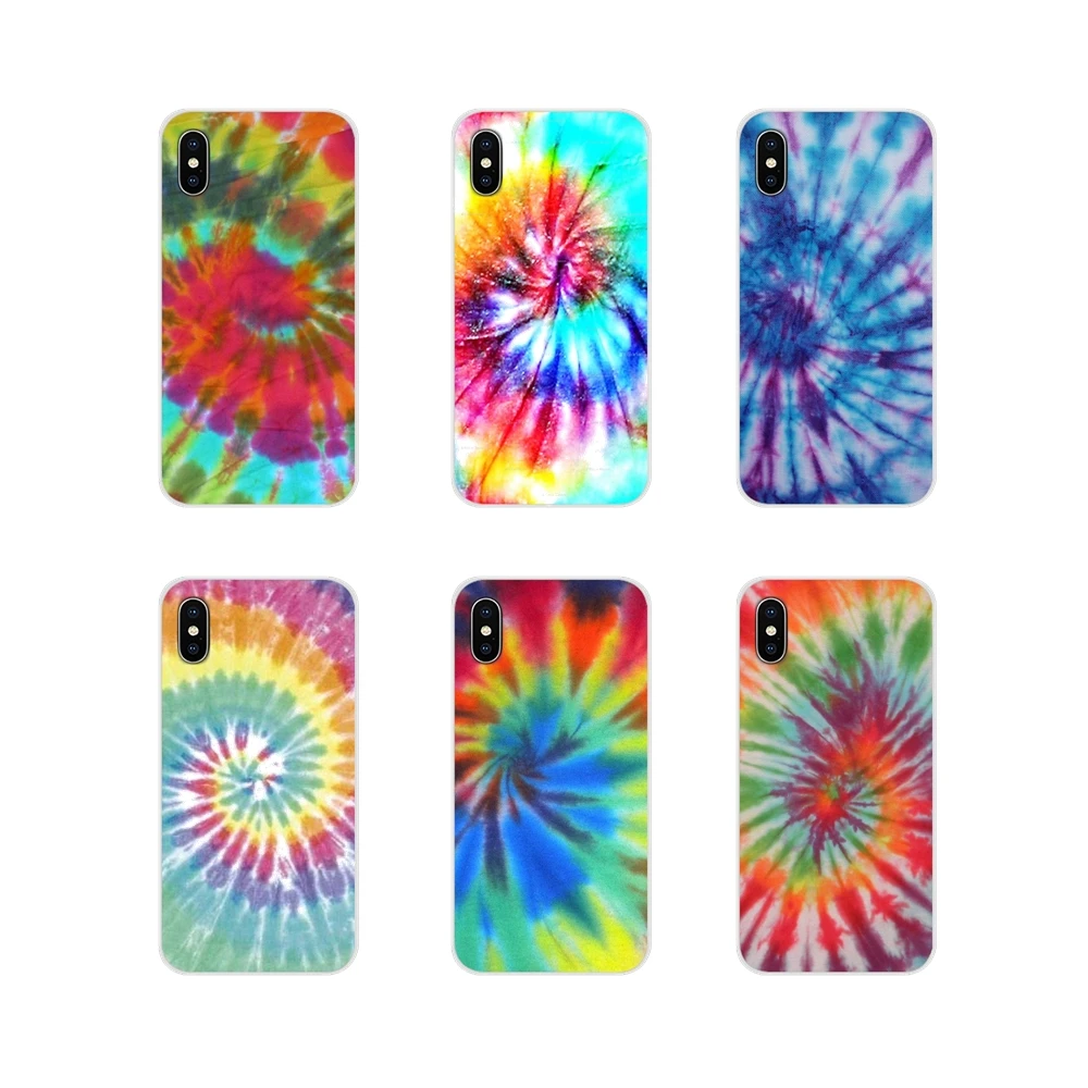 Чехол для мобильного телефона Xiaomi Redmi Note 3 4 5 6 7 8 Pro Mi Max Mix 2 2S Pocophone F1 Tie Dye Pattern Batic Rainbow