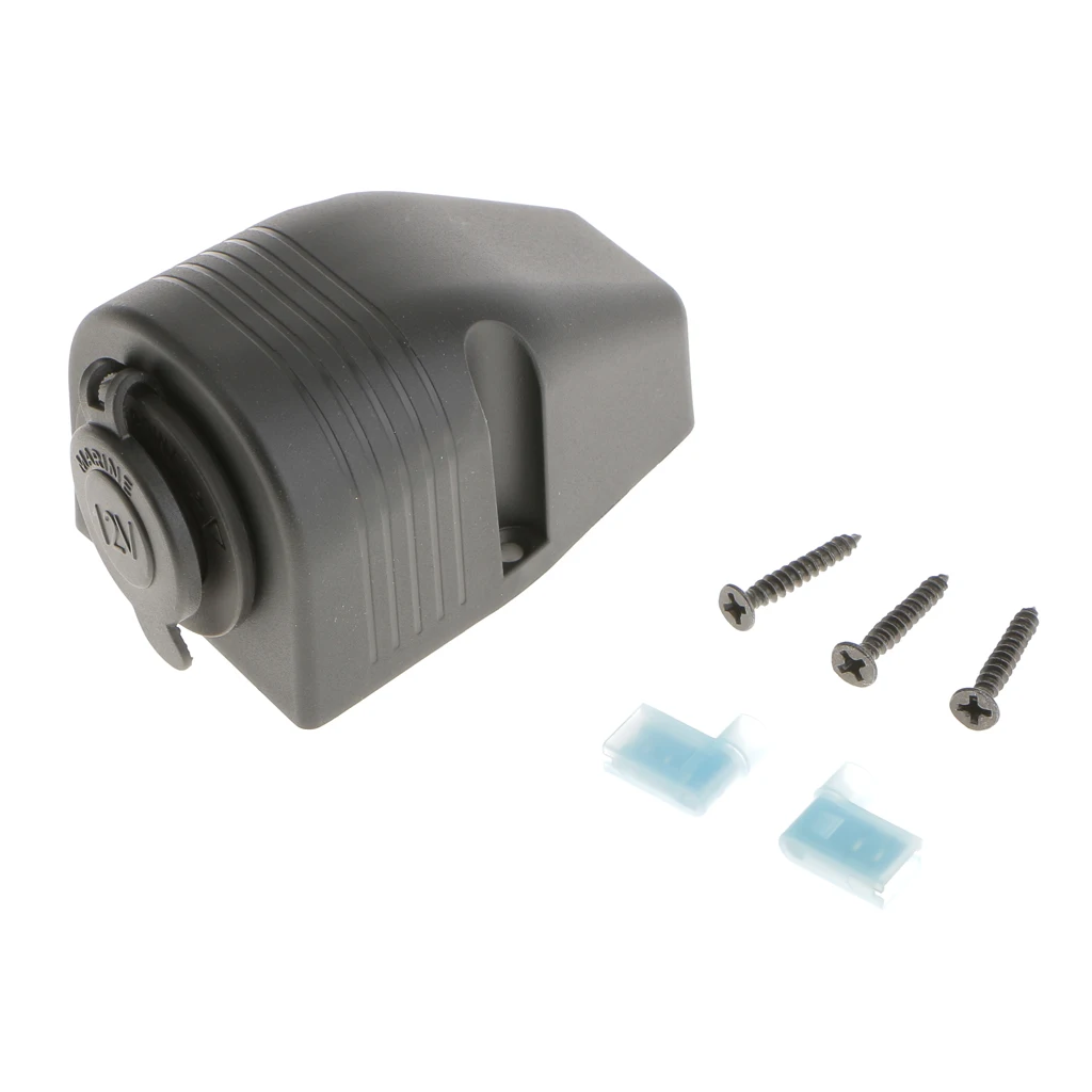 DC 12V Waterproof Motorcycle Cigarette Lighter Power Supply Outlet Socket