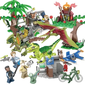 

Jurassic World 2 Building Blocks Dinosaurs Figures Bricks Tyrannosaurus Rex Indominus Rex I-Rex Assemble Lepining Kids Toys