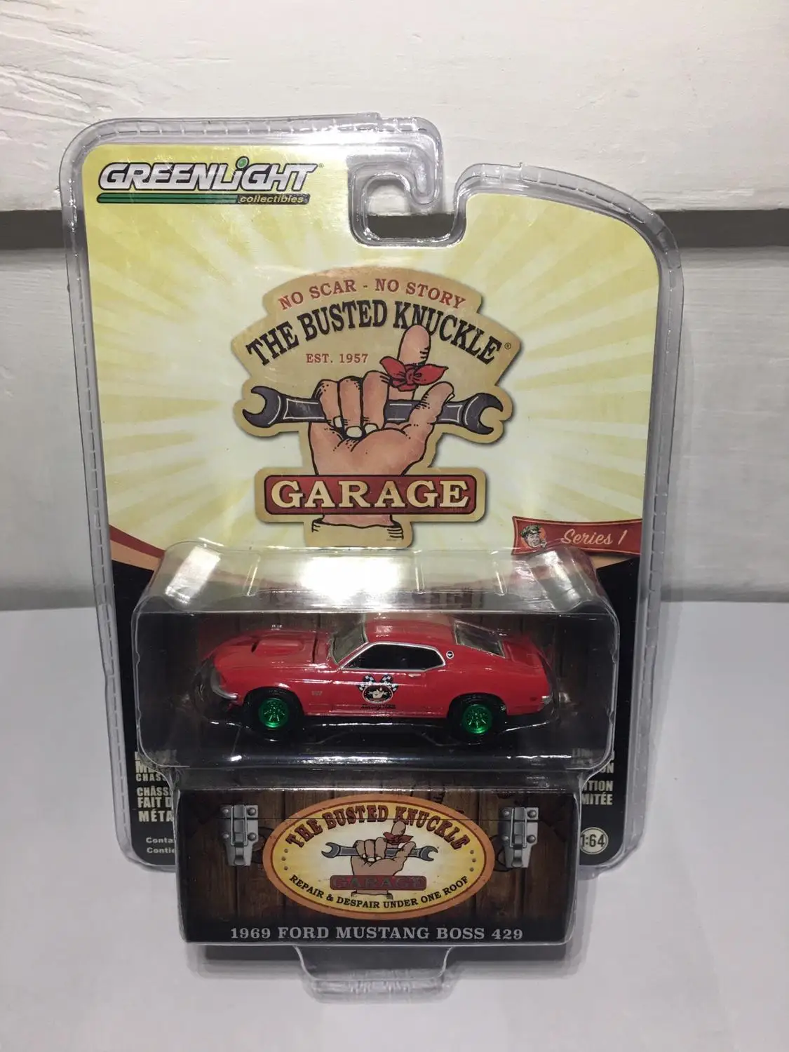 Автомобили Greenlight 1/64 1969 FORD mustang BOSS 429 Джон фитиль Коллекционная версия
