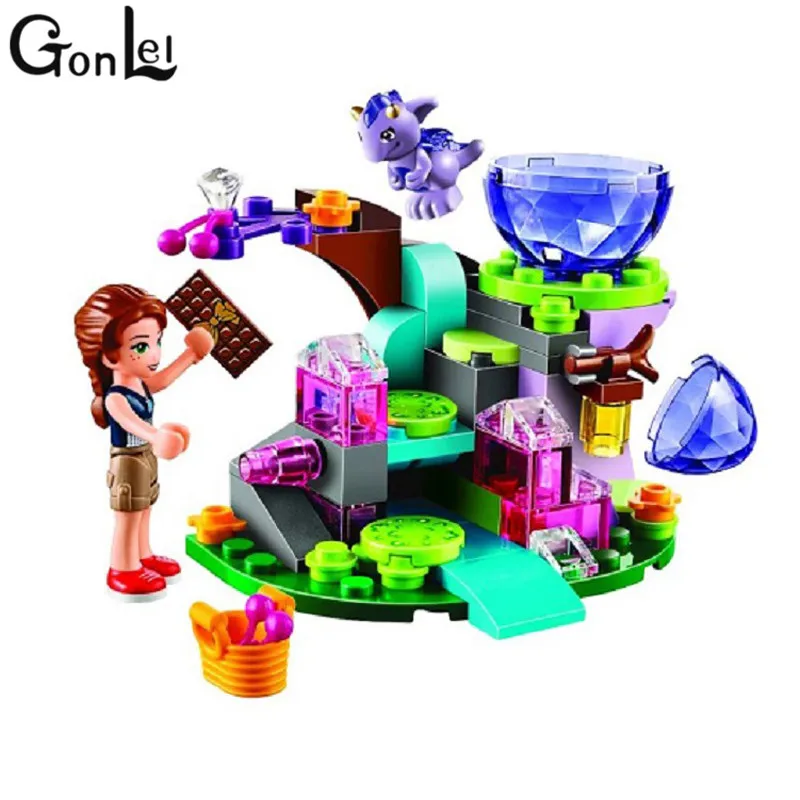 

GonLeI 10499 Legoinglys Elves Azari The Magical Bakery Fledge Building Blocks Friends Girls Princess Fairy Toys For Childern