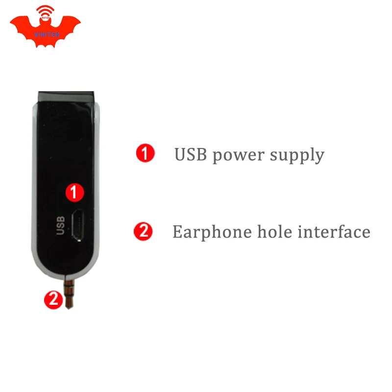 UHF RFID считыватель micro pocket портативный мини VIKITEK VPR01 штепсельная вилка с отверстием