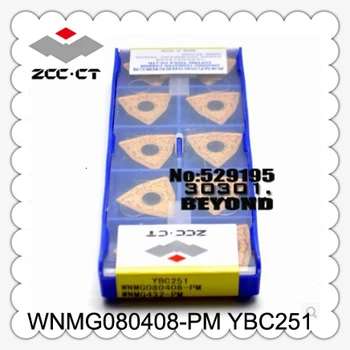 

Original ZCC WNMG080408-PM YBC251 WNMG 080408 PM 10pcs ZCCCT Carbide Inserts use Turning Tool Lathe Tools