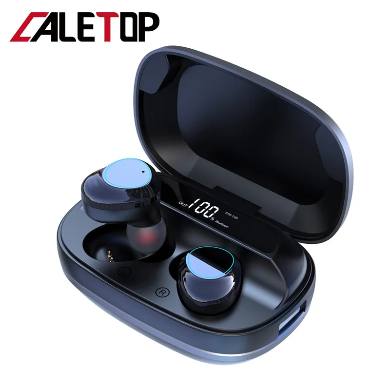 

CALETOP G16 TWS 5.0 Bluetooth Earphone Heavy Bass 6D Stereo HiFi Sound LED Display Headsets 6000mAh Charging Box IPX7 Waterproof