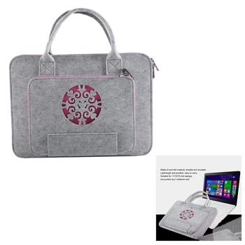 

Super Light Carved Wool Felt Laptop Bag For Lenovo Dell Hp Asus Computer Bag Notebook Case