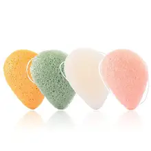 Пуф для макияжа натуральный аморфофаллюс коньяк яркий гламурный очищающий для лица Губка для отшелушивания Чистка спонж-пуховка для лица приспособление для очистки