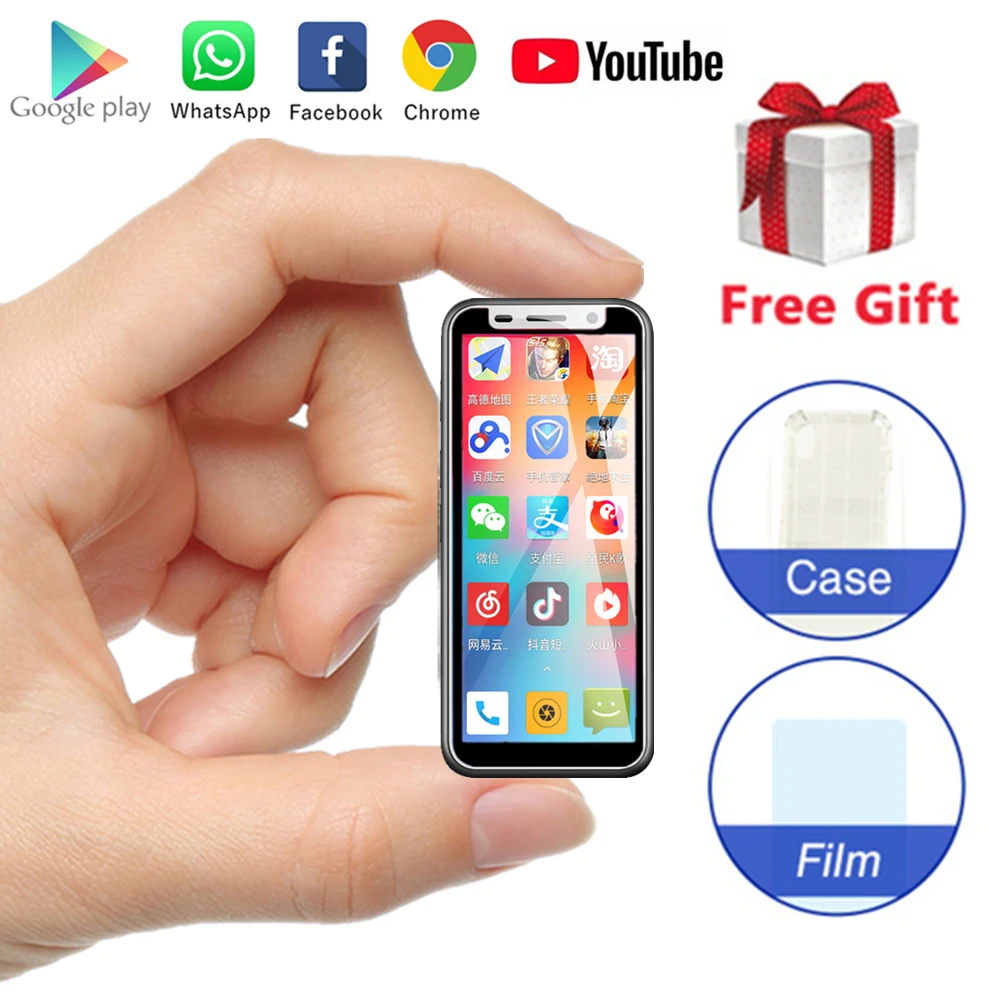 

Smallest smartphone Melrose 2019 Android 8.1 3.4Inch 1GB 8GB Telephone 2000mAh 5MP Fingerprint Unlock mini Children mobile phone