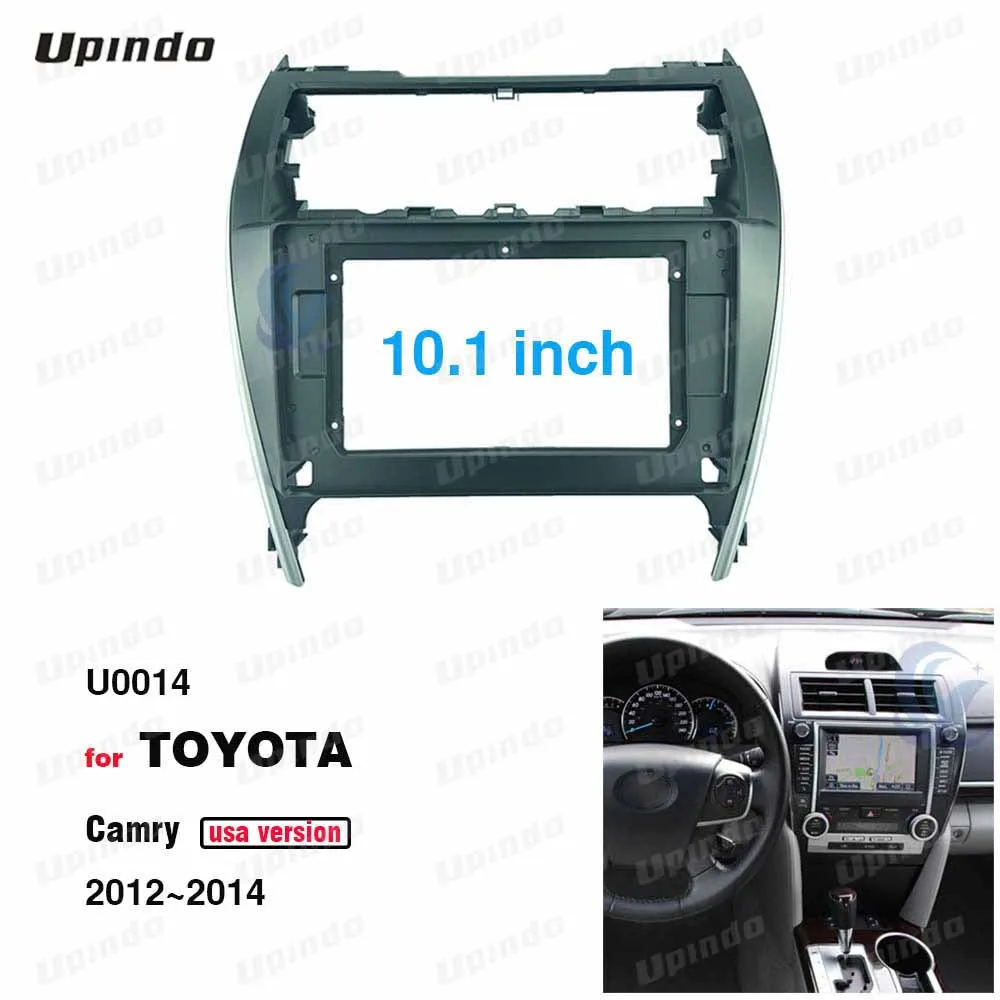 2 Din 10.1 Inch Car Radio Installation DVD GPS mp5 Plastic Fascia Panel Frame for TOYOTA Camry USA VER 2012~2014 Dash Mount Kit |