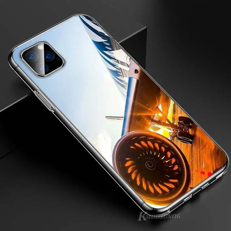 Прозрачный ТПУ чехол самолет для iPhone 11 11Pro XS MAX XR X 8 7 6S 6 Plus 5S чехол для телефона - Цвет: Style 10