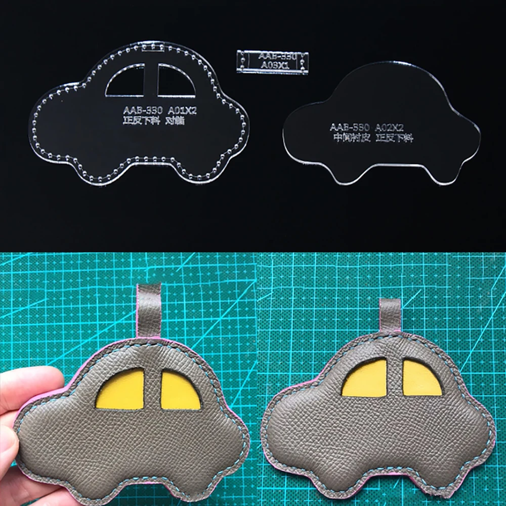 DIY Car Shaped Template Leather Cutting Die Craft Knife Punching Cane Mould | Дом и сад
