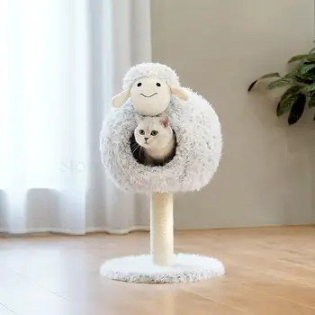 

Lamb cat climbing frame cat nest cat tree integrated four seasons universal small cat jumping platform