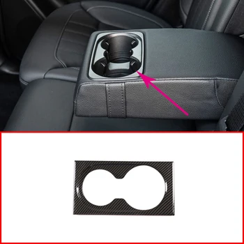 

For Mercedes Benz GLE GLS ML GL 2013-2019 Car Interior ABS Carbon Fiber Rear Row Armrest Box Cup Holder Frame Trim Accessories
