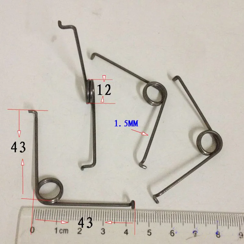 Двойная торсионная пружина 65 марганцевая линия диаметр 1,5 наружный диаметр 12 цилиндр номер 2 торсионная пружина 20 шт