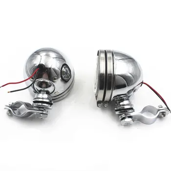 

Motorcycle Turn Signal Driving Spot Fog lights Light with 25-35mm Fork Tubes Bracket Bar For Honda Yamaha