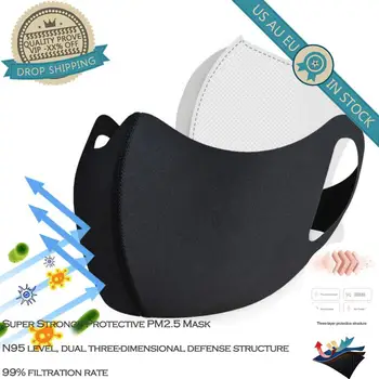 

PM 2.5 Dust-proof Breathable Filter Face Masks Reusable Outdoor Cycling Mouth Face Respirator Mask For Adults Deodorate Mask