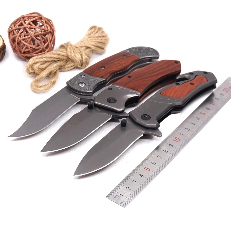 Tactical Knife Folding multi-function Survival Hunting Camping Tool Wooden Handle Outdoor Pocket Knives EDC Multi Tools | Инструменты